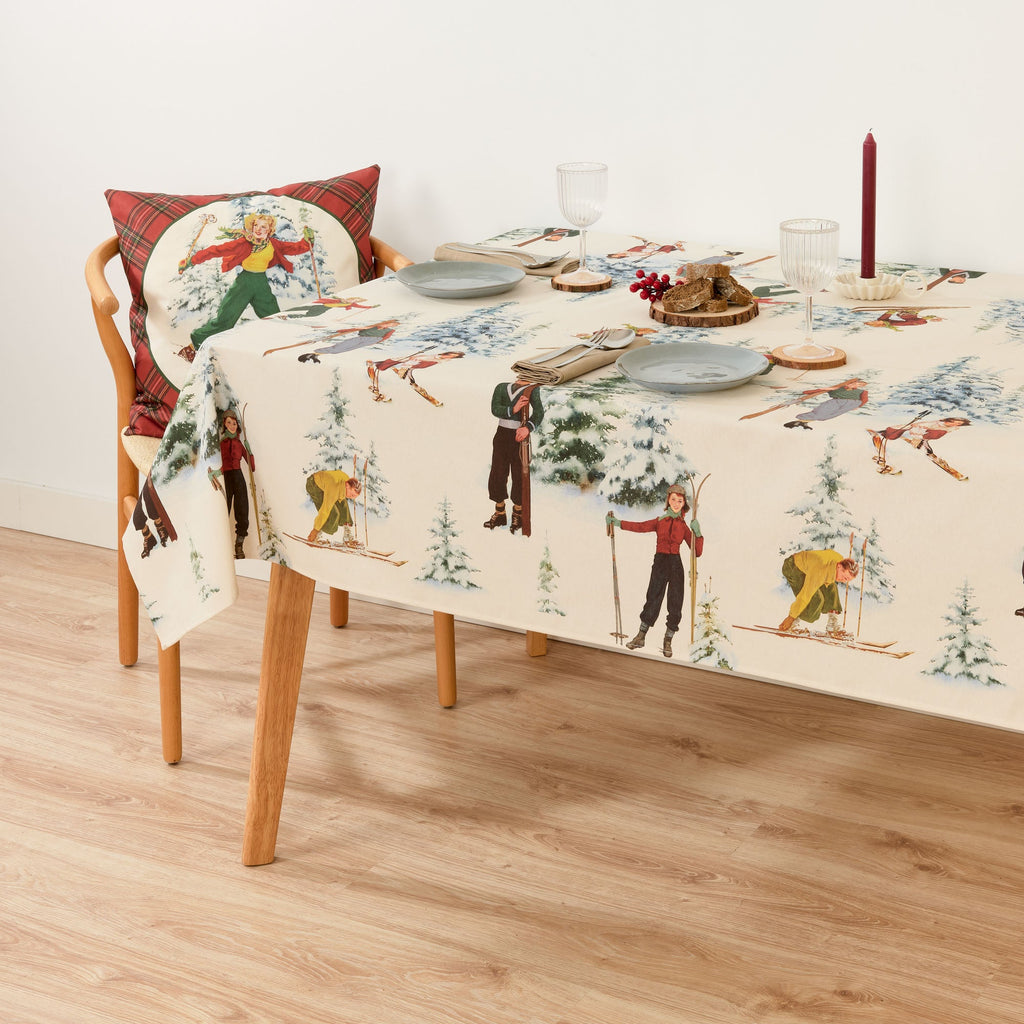 Christmas Sky Fabric Tablecloth