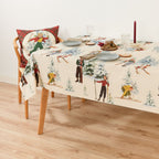Christmas Sky Fabric Tablecloth