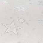 Jacquard tablecloth 31114A Natural Silver Lurex