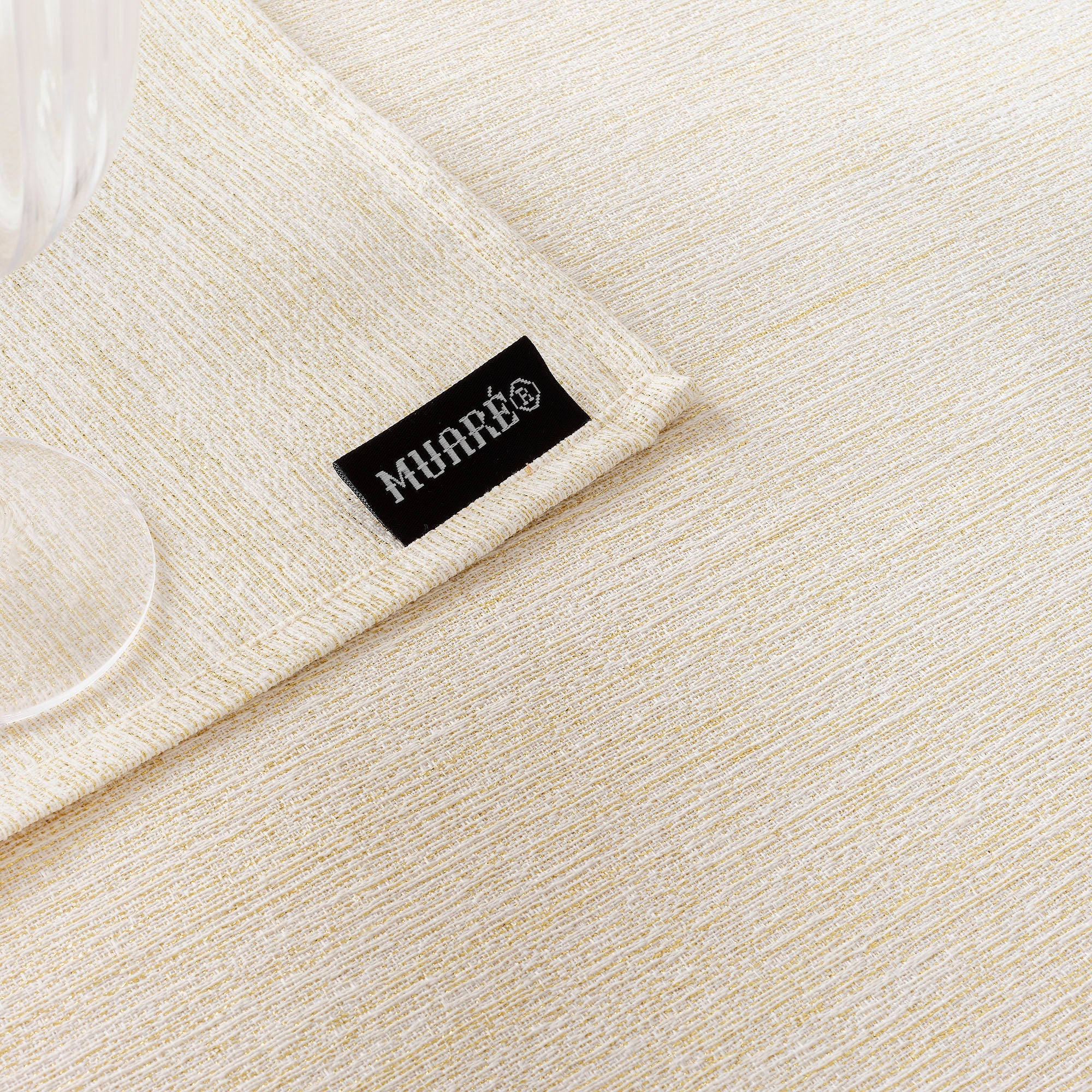 Jacquard tablecloth R17948 Natural Gold Lurex