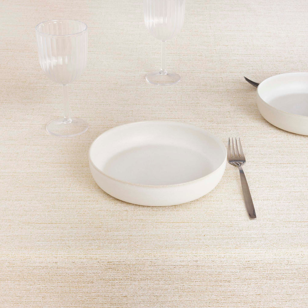 Jacquard tablecloth R17948 Natural Gold Lurex