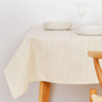 Jacquard tablecloth R17948 Natural Gold Lurex
