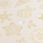 Jacquard tablecloth R22119 Natural Gold Lurex