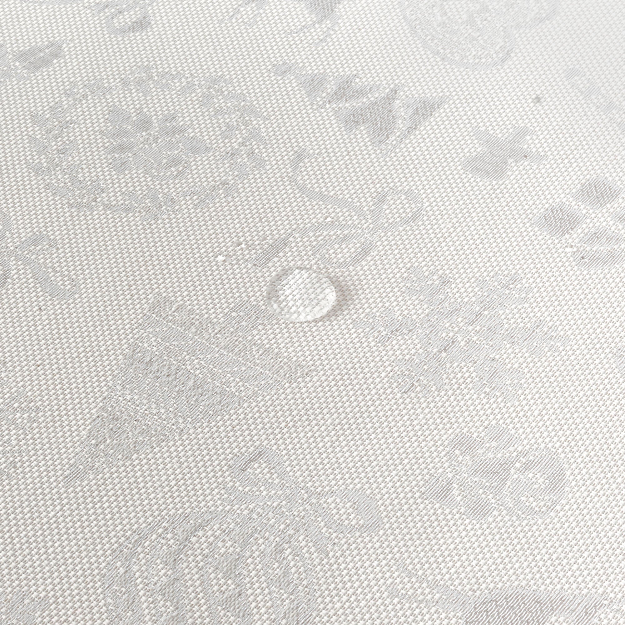 Jacquard tablecloth R22119 Natural Silver Lurex