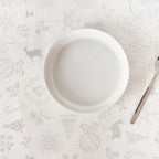 Jacquard tablecloth R22119 Natural Silver Lurex