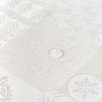 Jacquard tablecloth R22120 Natural Silver Lurex