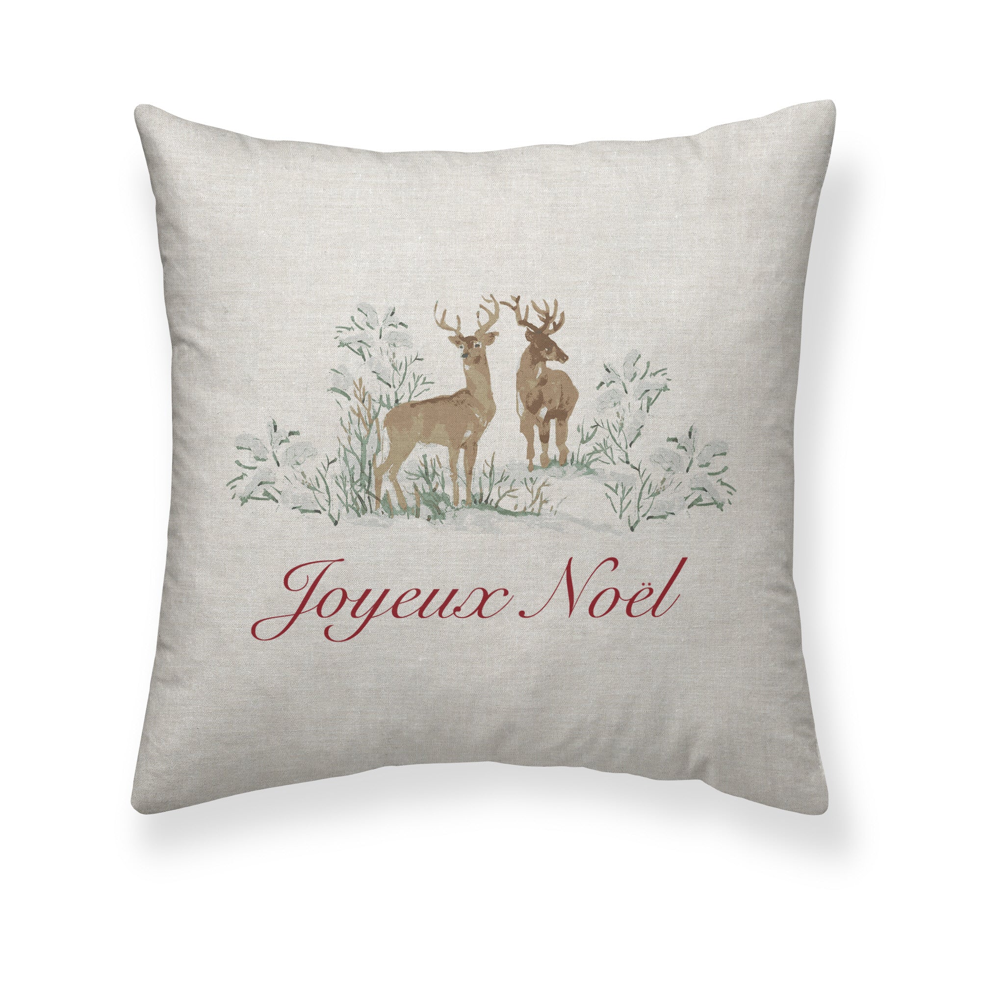 Housse de coussin 100% coton Cerf B 50x50 cm