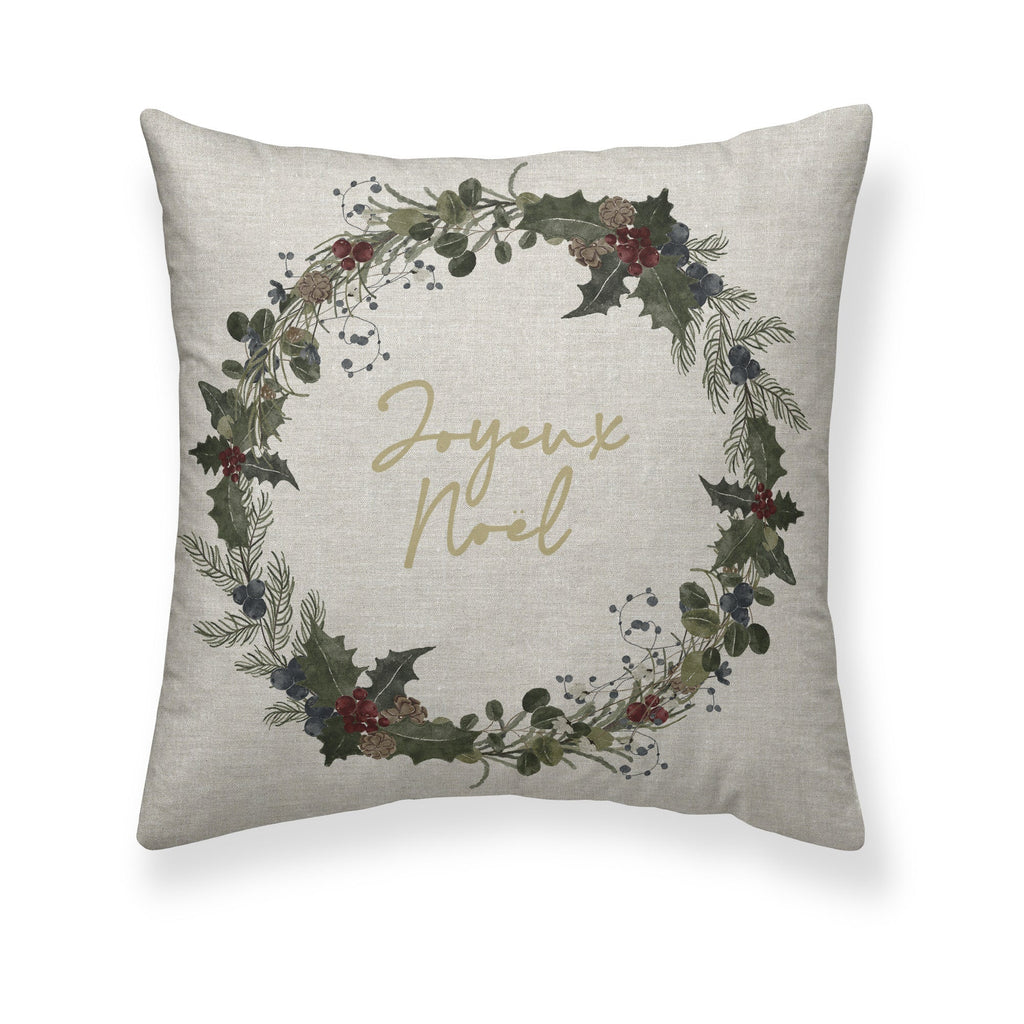 Housse de coussin Noël Noel 100% coton A 50x50 cm
