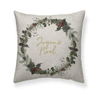 Housse de coussin Noël Noel 100% coton A 50x50 cm