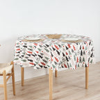 Lapland stain-resistant round tablecloth 51-100