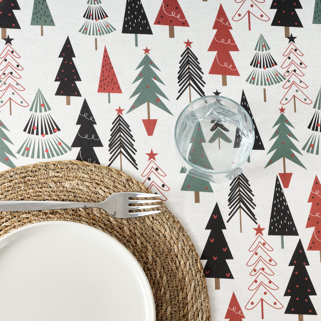 Lapland stain-resistant round tablecloth 51-100