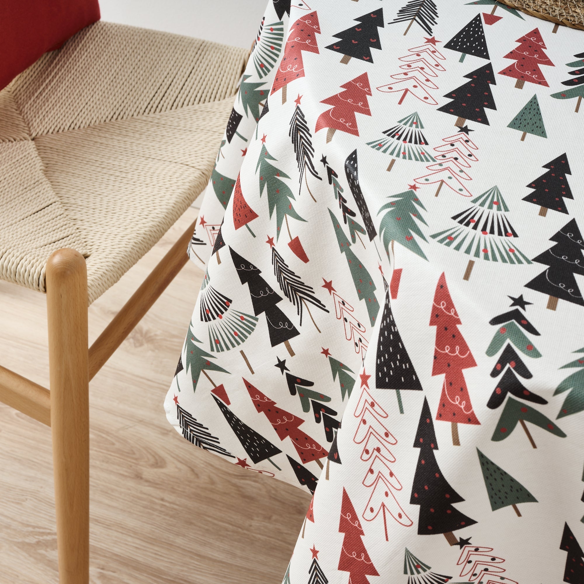 Lapland stain-resistant round tablecloth 51-100