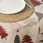 Lapland stain-resistant round tablecloth 52-100