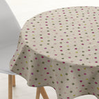 Round stain-resistant tablecloth 0119-19