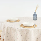 Round stain-resistant tablecloth 0120-343