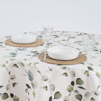 Round stain-resistant tablecloth 0120-362