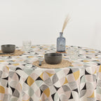 Round stain-resistant tablecloth P20