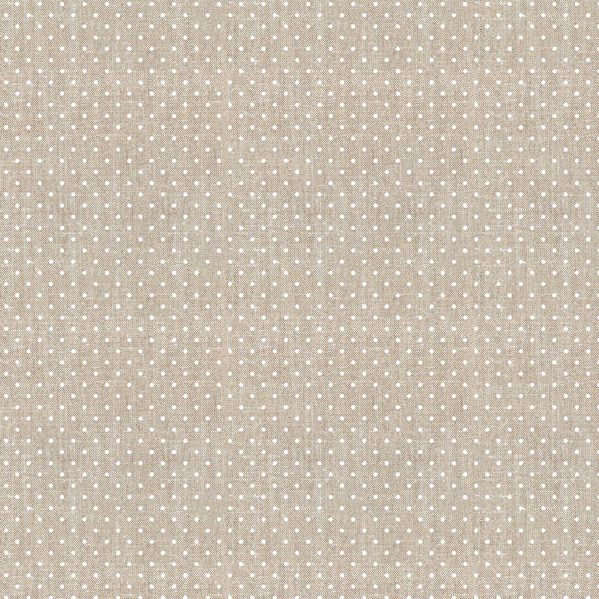 Plumeti White stain-resistant round tablecloth