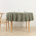 Desert Sage Stain-Resistant Round Tablecloth