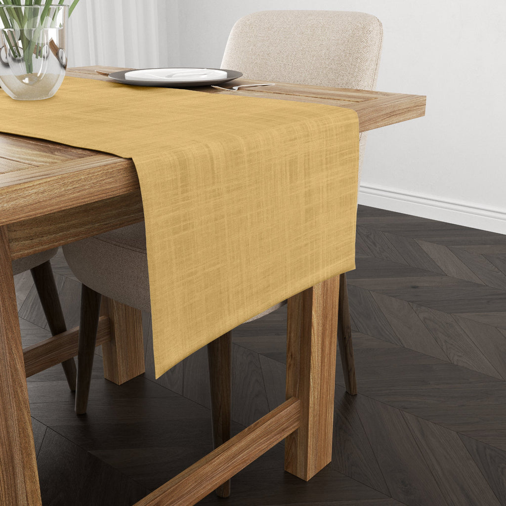 Chemin de table moutarde 45x140 cm