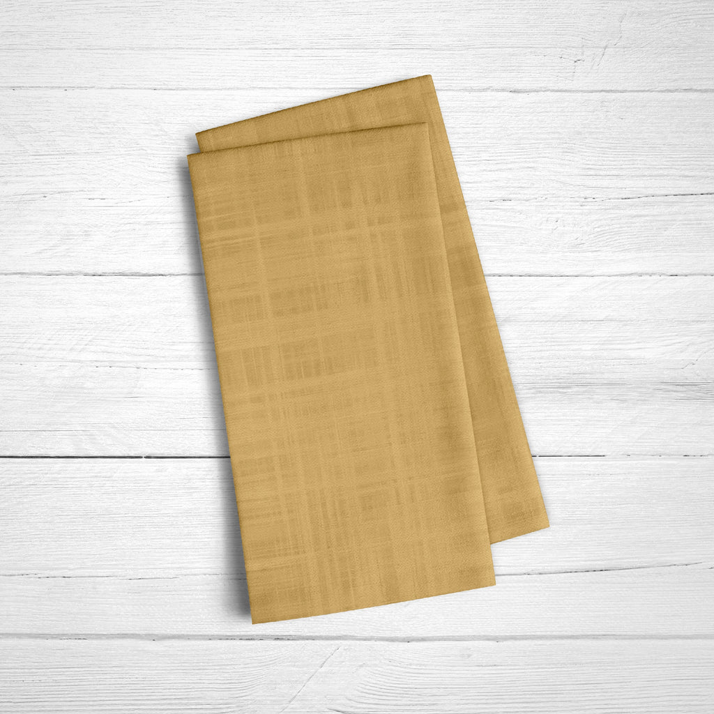 Lot de 2 serviettes moutarde 50x50 cm