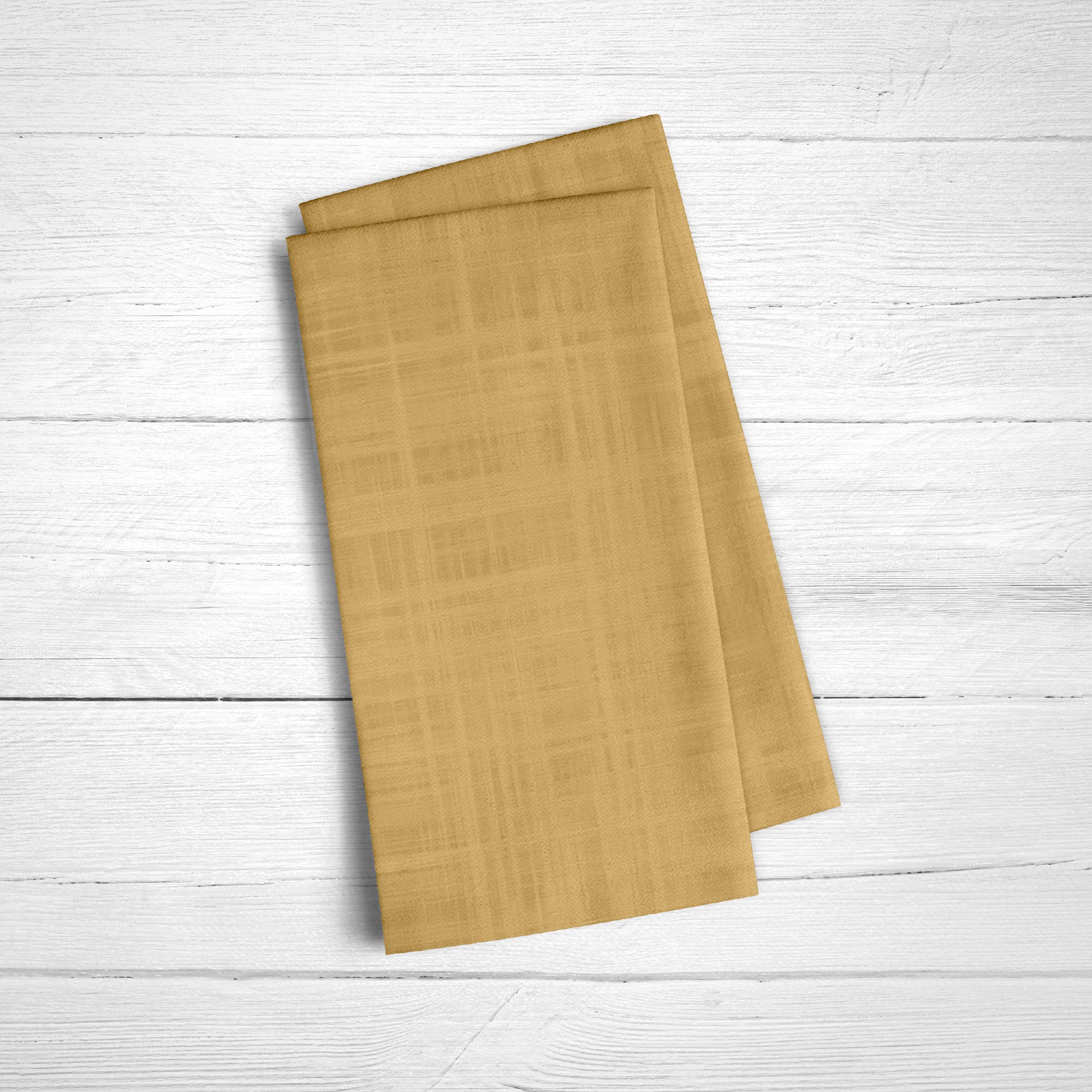 Lot de 2 serviettes moutarde 50x50 cm