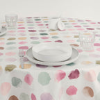 Sibiu stain-resistant round tablecloth
