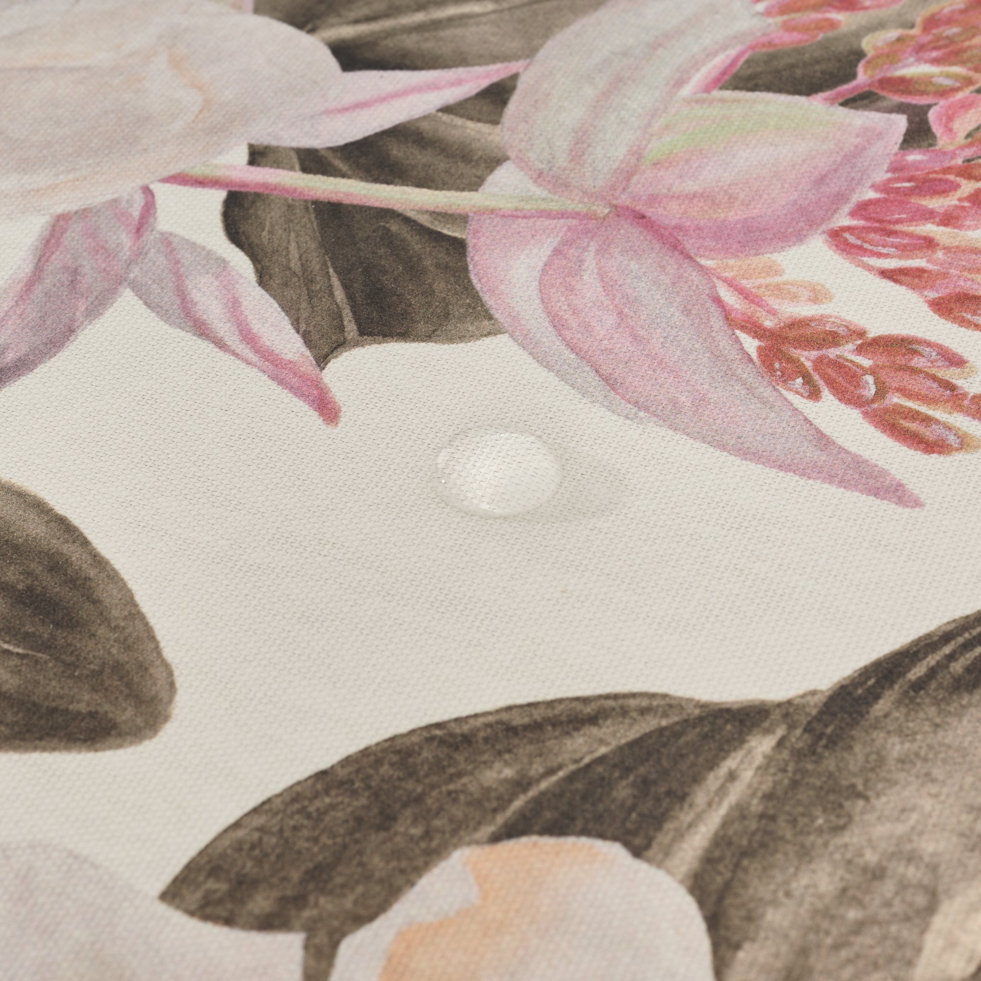 Ula Brown stain-resistant round tablecloth