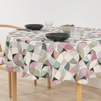 Anna Malva stain-resistant round tablecloth