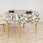 Anna Malva stain-resistant round tablecloth