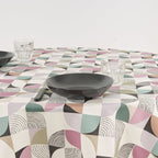 Anna Malva stain-resistant round tablecloth
