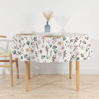 Paola Malva stain-resistant round tablecloth