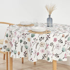 Paola Malva stain-resistant round tablecloth