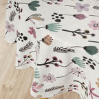 Paola Malva stain-resistant round tablecloth
