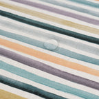 Naiara Blue stain-resistant round tablecloth