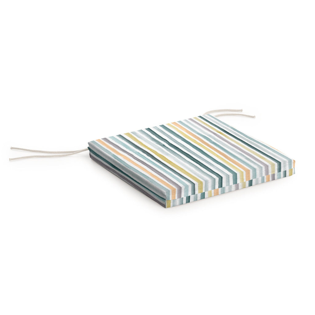 Naiara Blue Padded Seat Cushion 40x40x5 cm