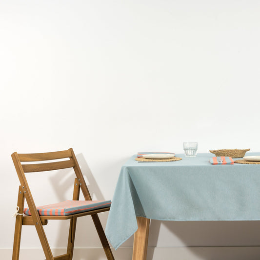 Mantel de tela jacquard Maglia Liso Agua