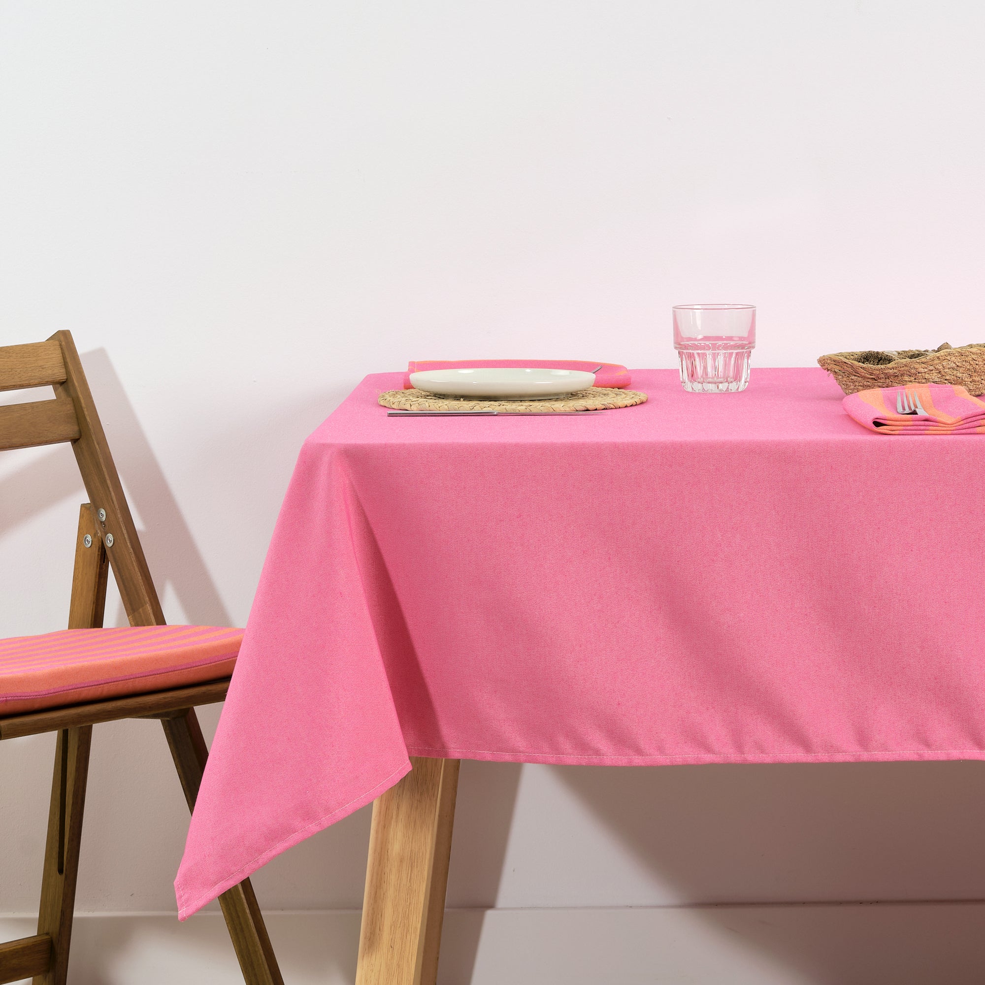 Nappe en tissu jacquard Maglia Lisse Fuchsia