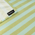 Nappe en tissu Jacquard Maglia Stripe Pistache et Turquoise