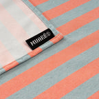 Nappe en tissu jacquard Maglia Stripe Orange et Aqua