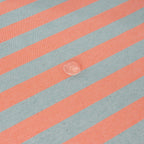 Nappe en tissu jacquard Maglia Stripe Orange et Aqua