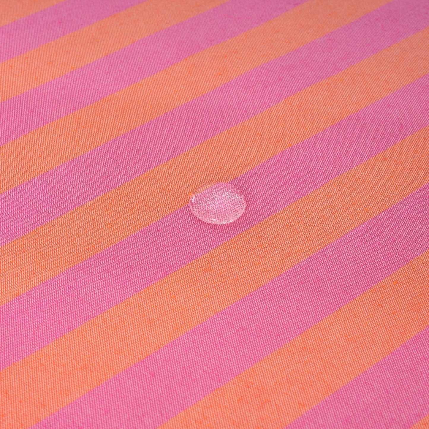 Mantel de tela jacquard Maglia Raya Fucsia y Naranja