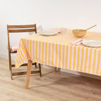 Nappe en tissu jacquard Maglia Stripe Rose et Bourgeon