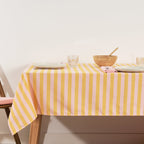 Nappe en tissu jacquard Maglia Stripe Rose et Bourgeon