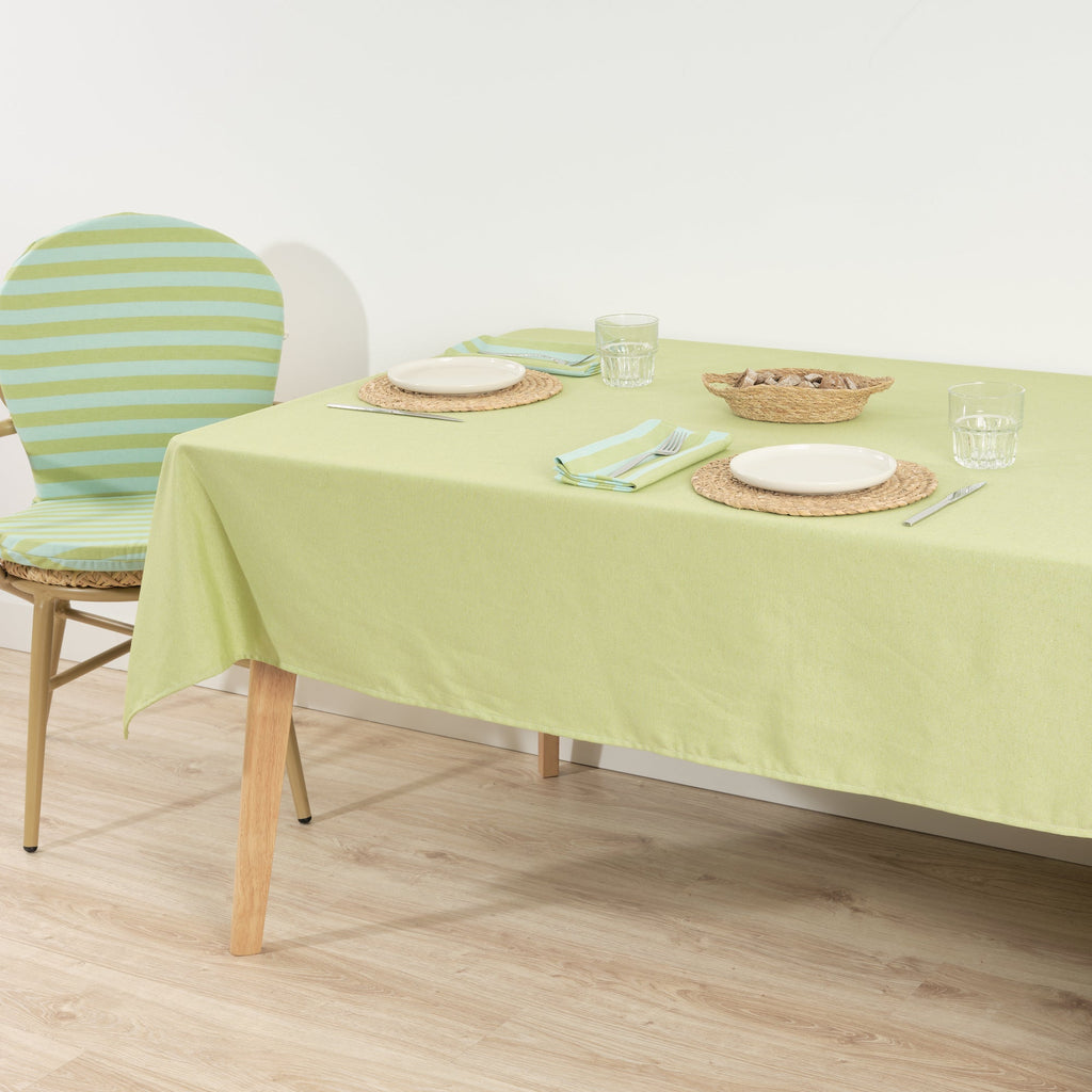 Nappe en tissu jacquard Maglia Uni Pistache