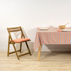 Pack of 2 plain orange napkins 45x45 cm