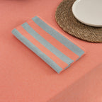 Pack of 2 napkins Maglia Stripe Orange and Water 45x45 cm