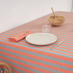 Pack of 2 napkins Maglia Stripe Orange and Water 45x45 cm