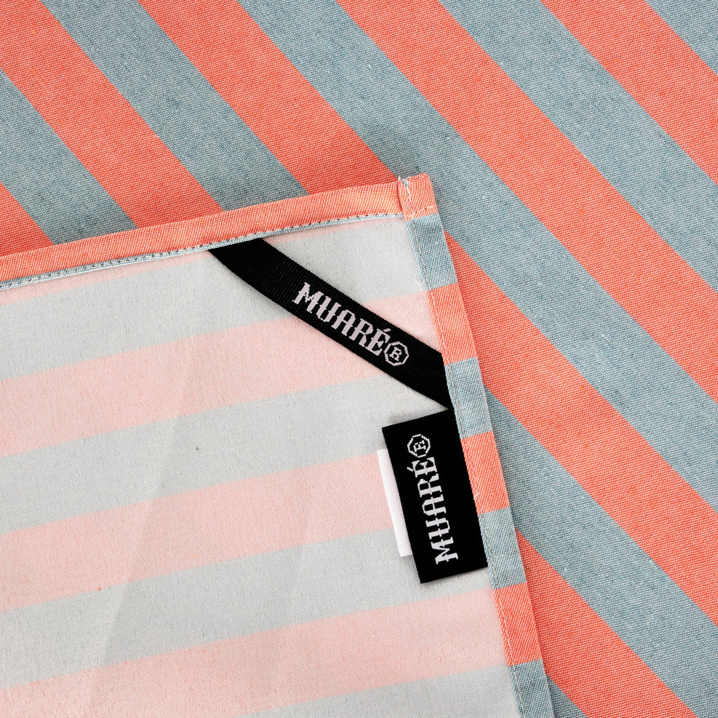 Maglia Kitchen Towel Orange and Aqua Stripe 45x70 cm