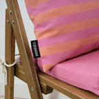 Maglia Fuchsia and Orange Stripe Cushion Cover 50x50 cm